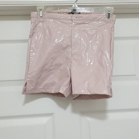 Fashion NOVA/Cardi B pink faux leather short small - Picture 1 of 8